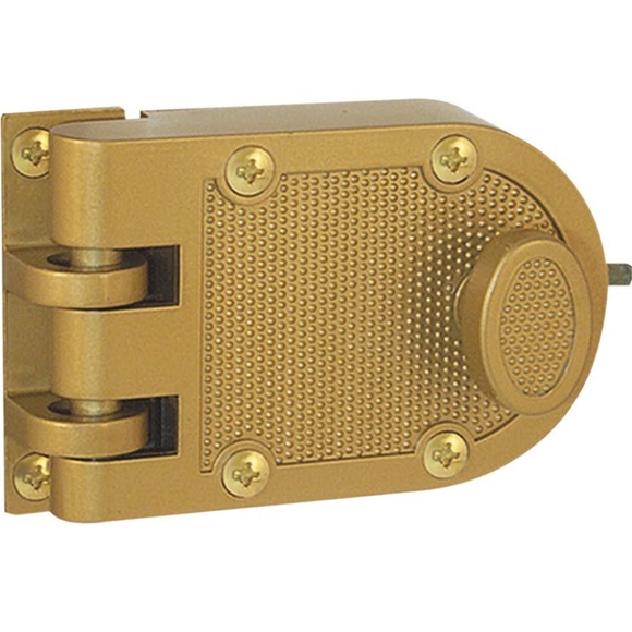 💜5/$25 New Brass Deadbolt Lock and Key - Picture 2 of 8